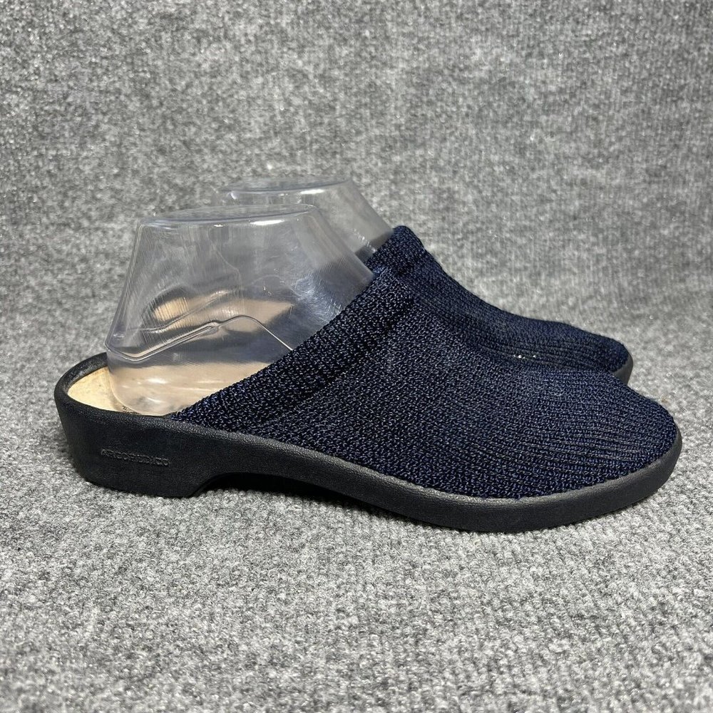 Arcopedico Mules Womens 39 / US 8-8.5 Blue Knit Clogs Slip On Comfort Shoes